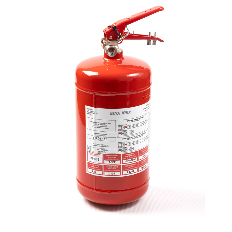 Ecofirex 4.25L Plumbed-In Mechanical Fire Extinguisher Kit (FIA)
